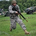 OSW soldier leaps over concertina wire