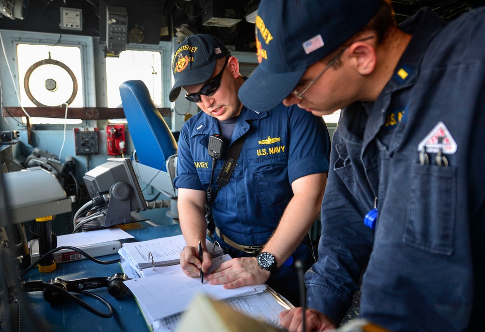 USS Monterey operations