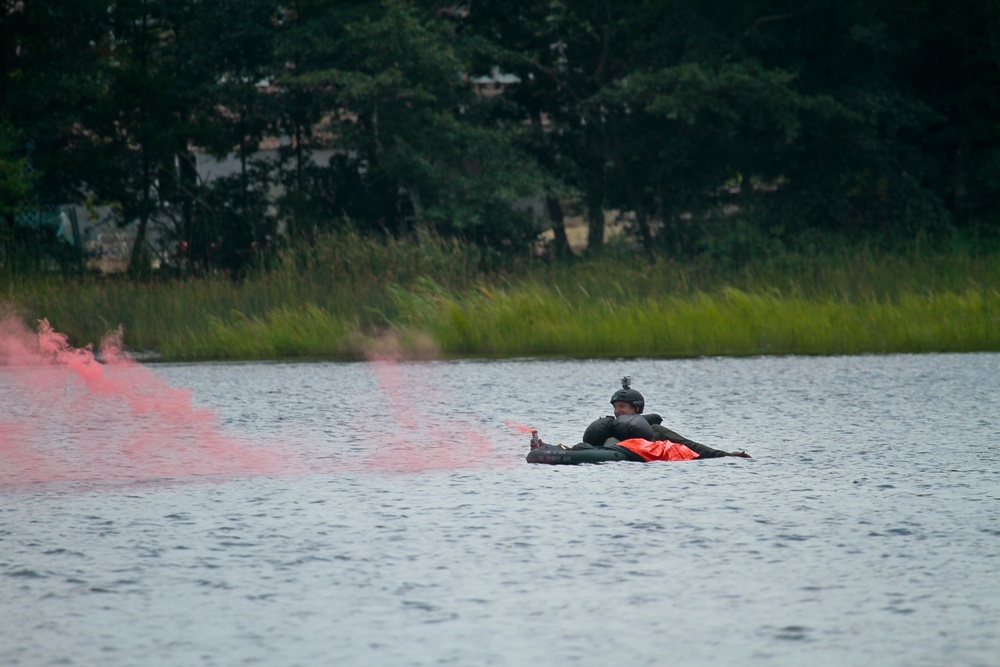 177th Fighter Wing and US Coast Guard joint rescue training
