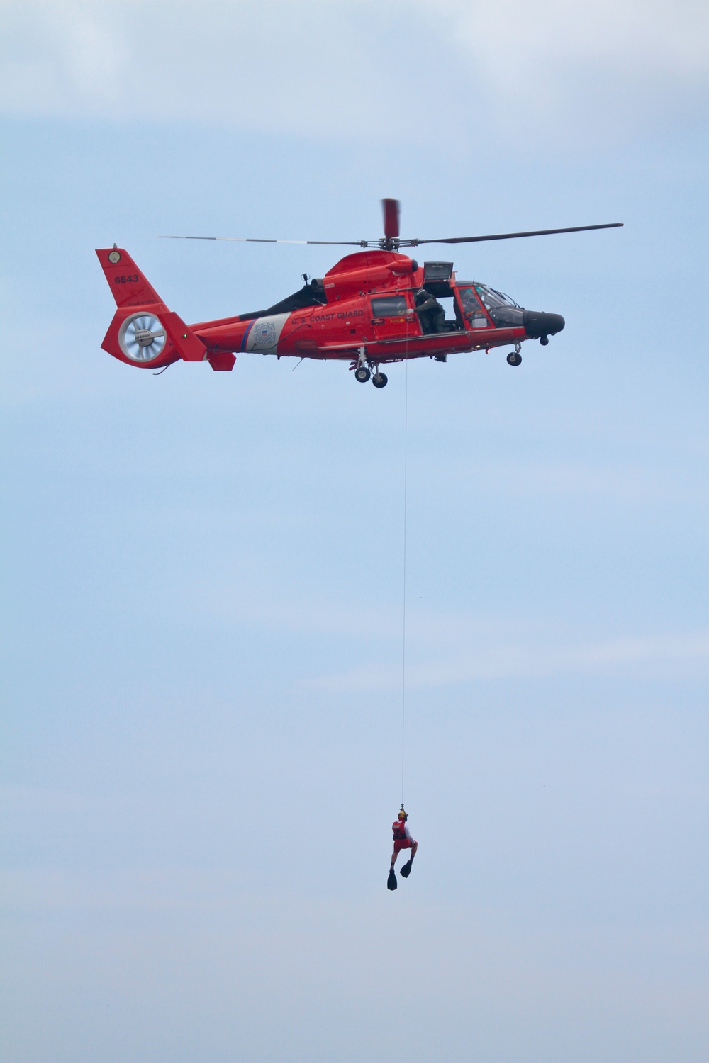 177th Fighter Wing and US Coast Guard joint rescue training