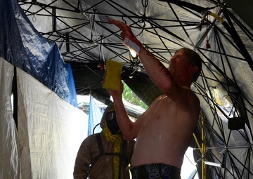 Hospital evacuated during CBRN incident