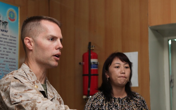 Countries come together in classroom, clinic during exercise Khaan Quest