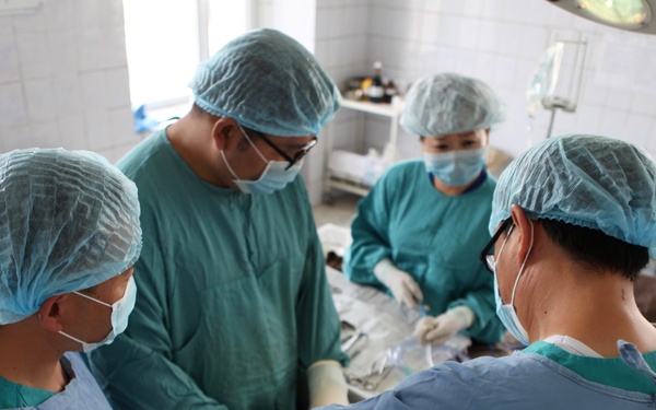 Countries come together in classroom, clinic during exercise Khaan Quest