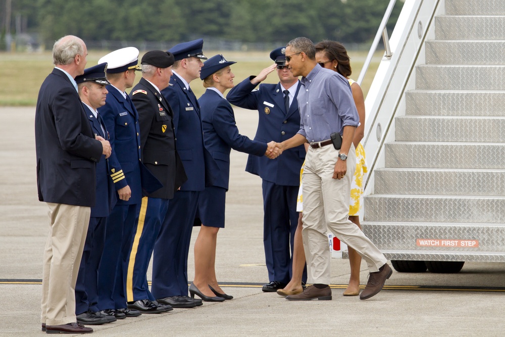 President Barack Obama visits Cape Cod, Mass.