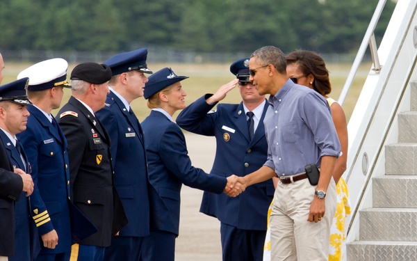 President Barack Obama visits Cape Cod, Mass.