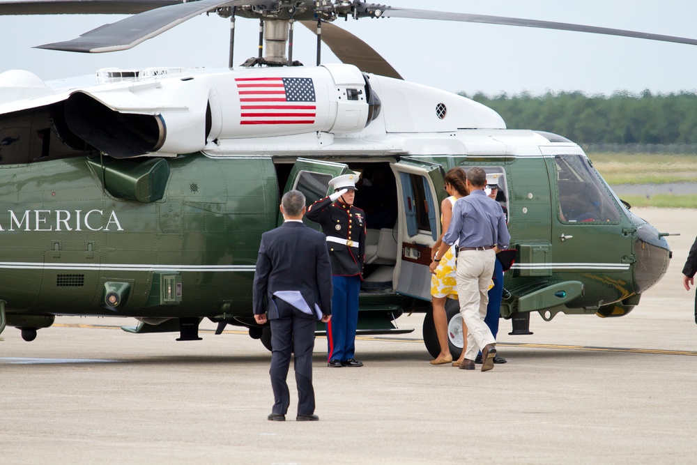 President Barack Obama visits Cape Cod, Mass.