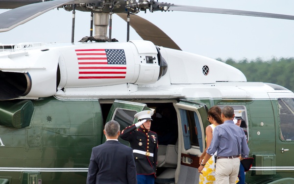 President Barack Obama visits Cape Cod, Mass.