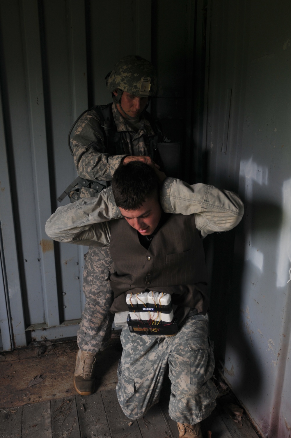 OSW soldier detains insurgent