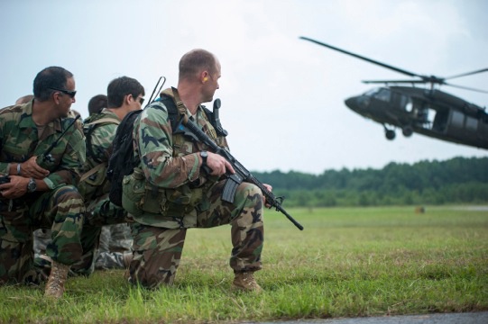 Among the guerrillas: NC Green Berets give local cadets a tactical advantage
