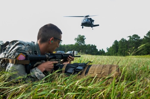 Among the guerrillas: NC Green Berets give local cadets a tactical advantage