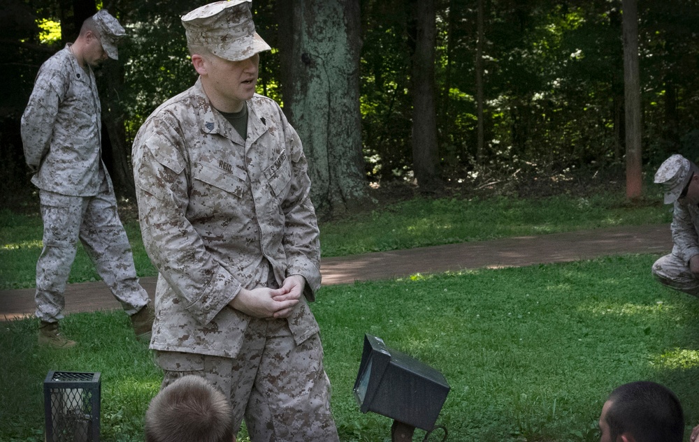 Recruiting Sub-Station Greensboro Changes Leadership During Three-Mile Hike