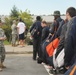 Drill sergeants welcome the Syracuse Orange football team