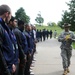 Drill sergeants welcome the Syracuse Orange football team