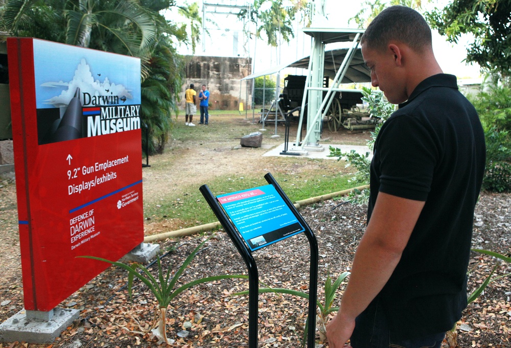 A tour through history: 	AAA invites MRF-D Marines to military museum