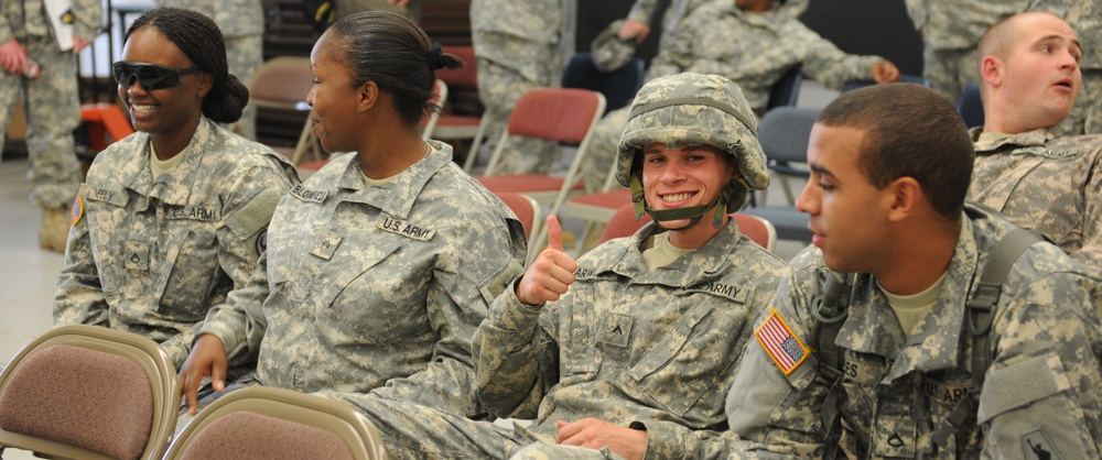 OSW soldiers wait their turn