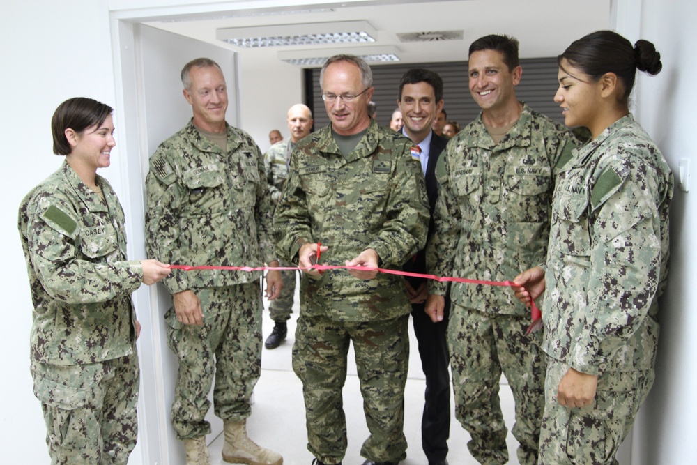 CI11-807 mission completion ribbon cutting in Ubdina, Croatia