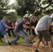 Soldiers compete in tug of war