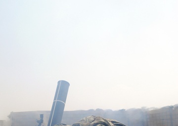 US soldiers conduct mortar fire exercise