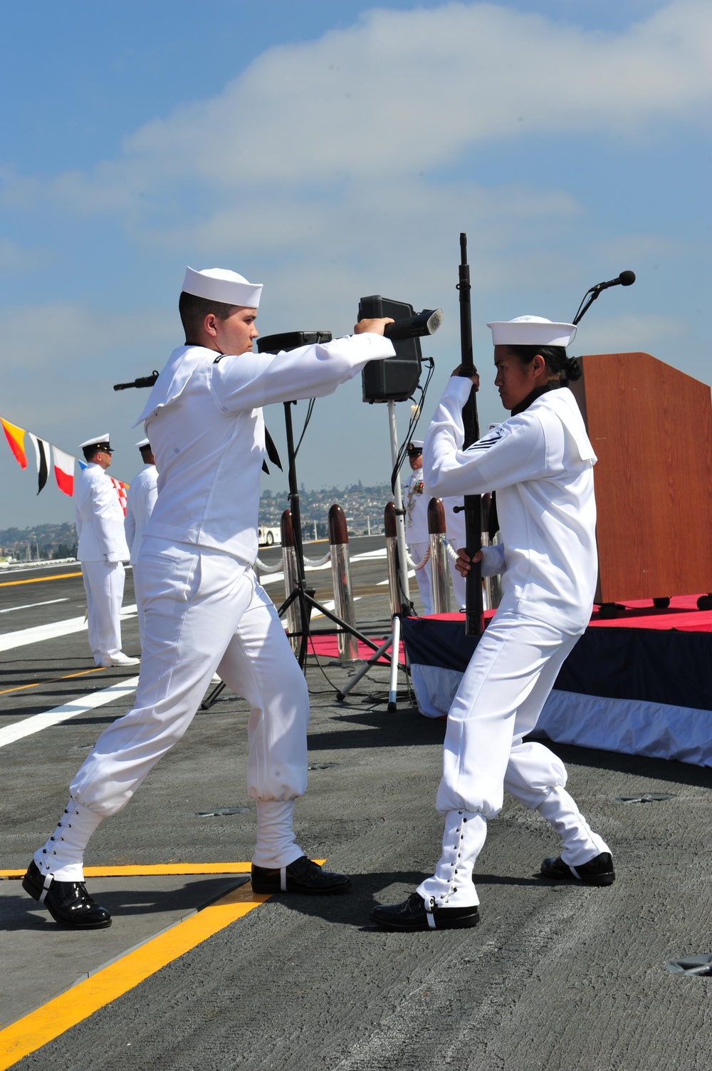 USS Ronald Reagan change of command