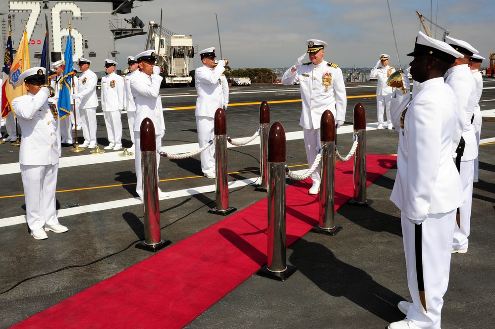 USS Ronald Reagan change of command