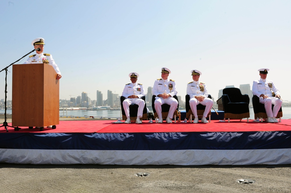 USS Ronald Reagan change of command