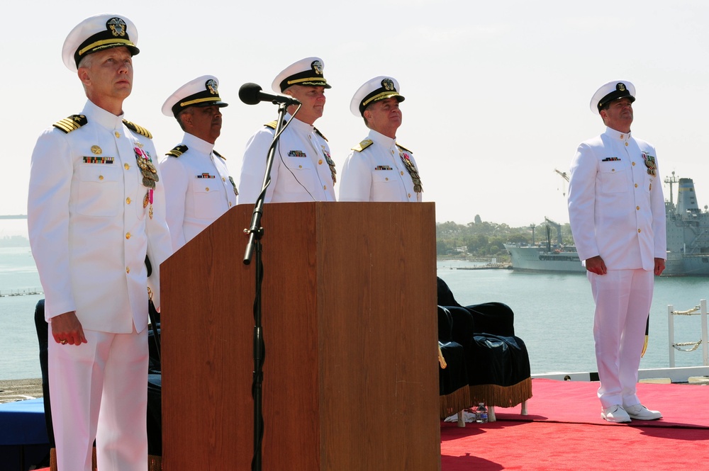 USS Ronald Reagan change of command