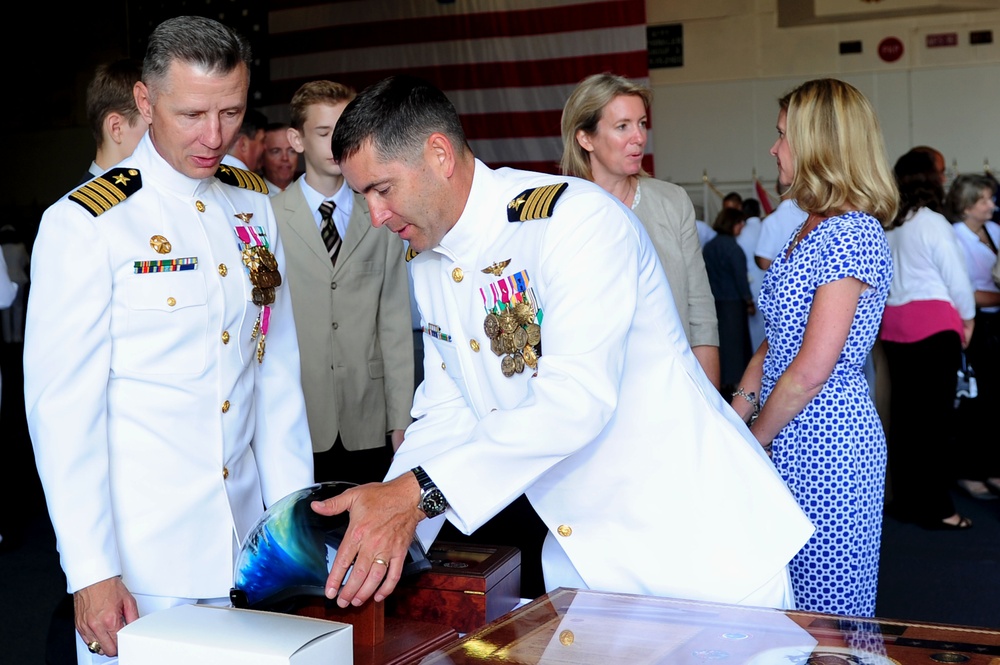 USS Ronald Reagan change of command