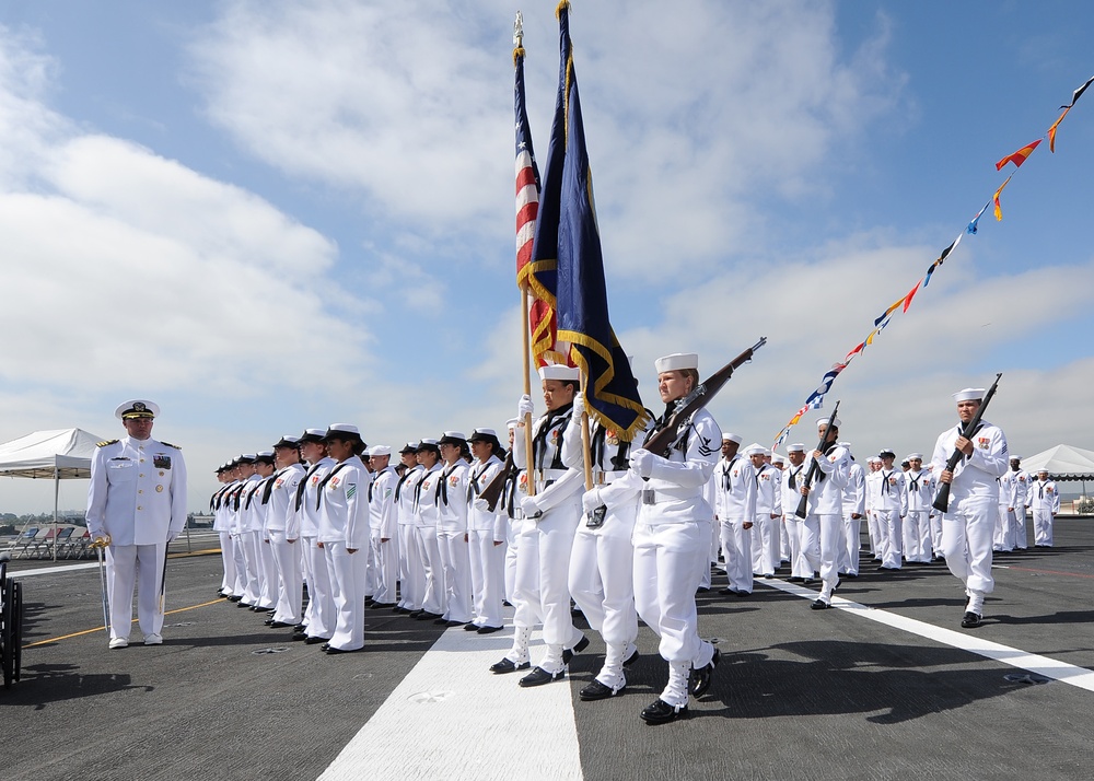 USS Ronald Reagan change of command