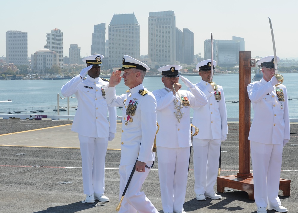 USS Ronald Reagan change of command