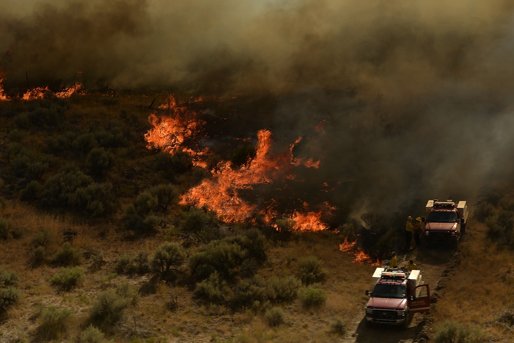 Utah Army National Guard fights northern Utah fires