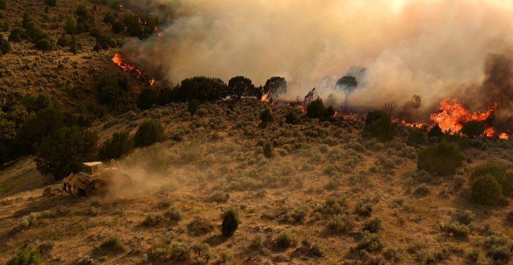 Utah Army National Guard fight northern Utah fires.