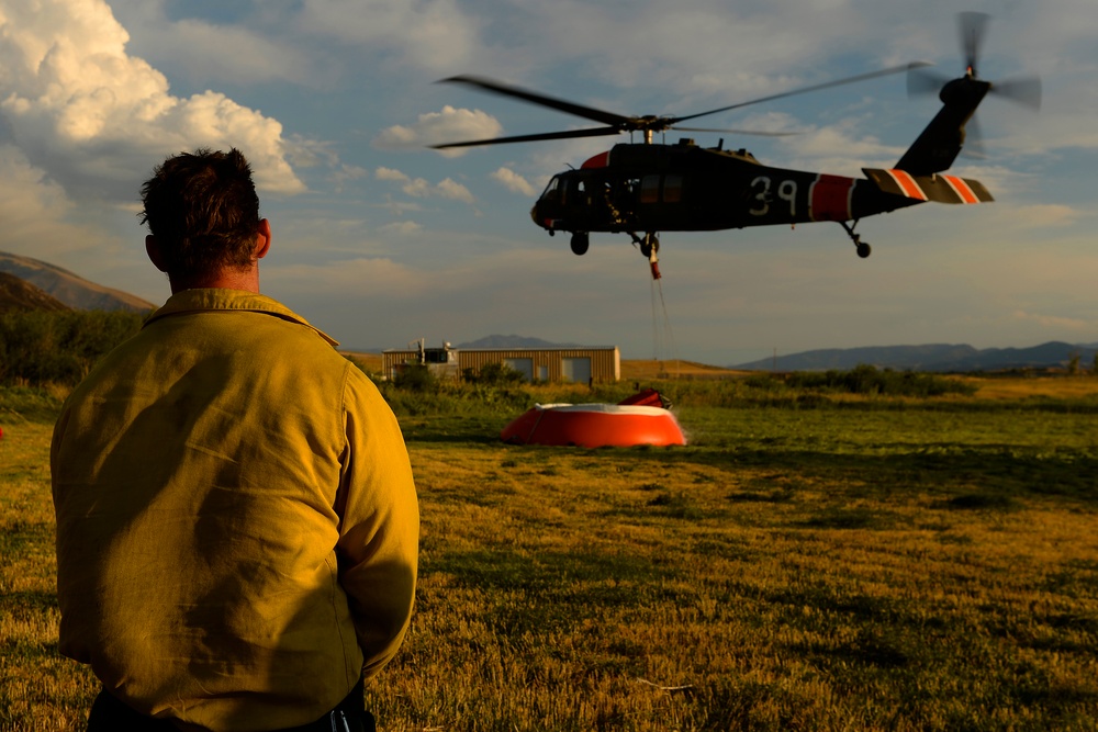 Utah Army National Guard fights northern Utah fires