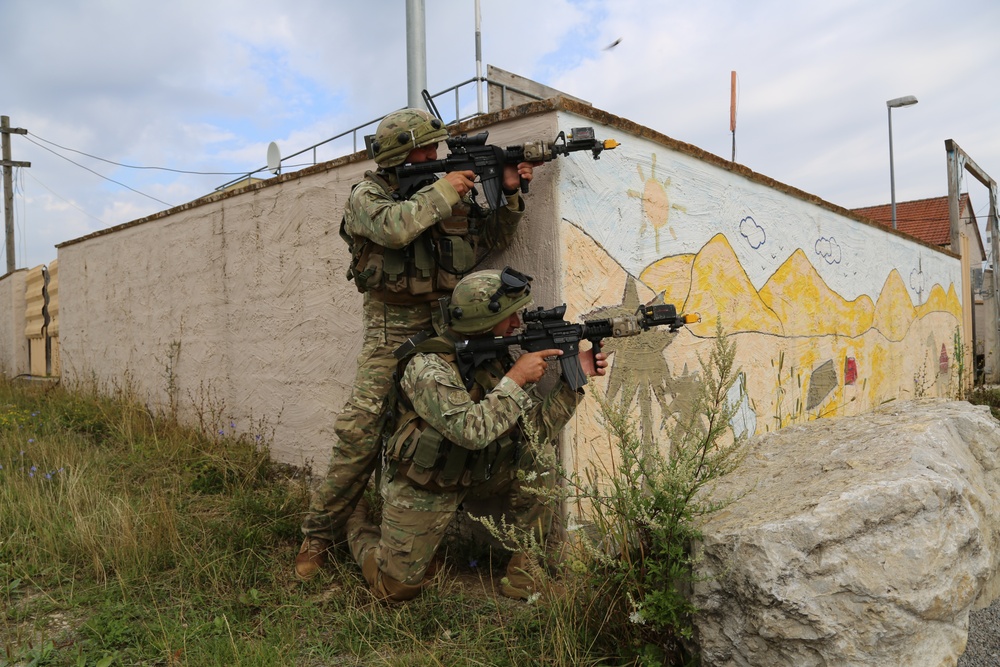 Regimental combat team mission rehearsal exercise