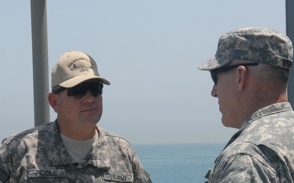 CENTCOM CSM Visits with Soldiers of the 371st SB
