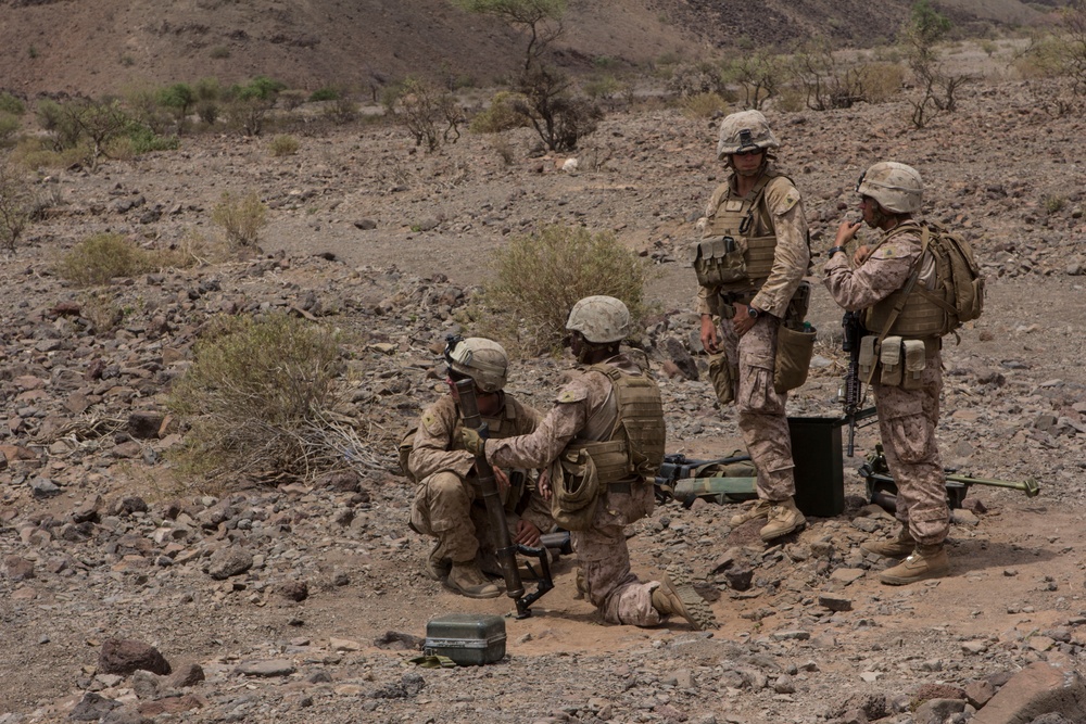 60mm mortar live-fire training