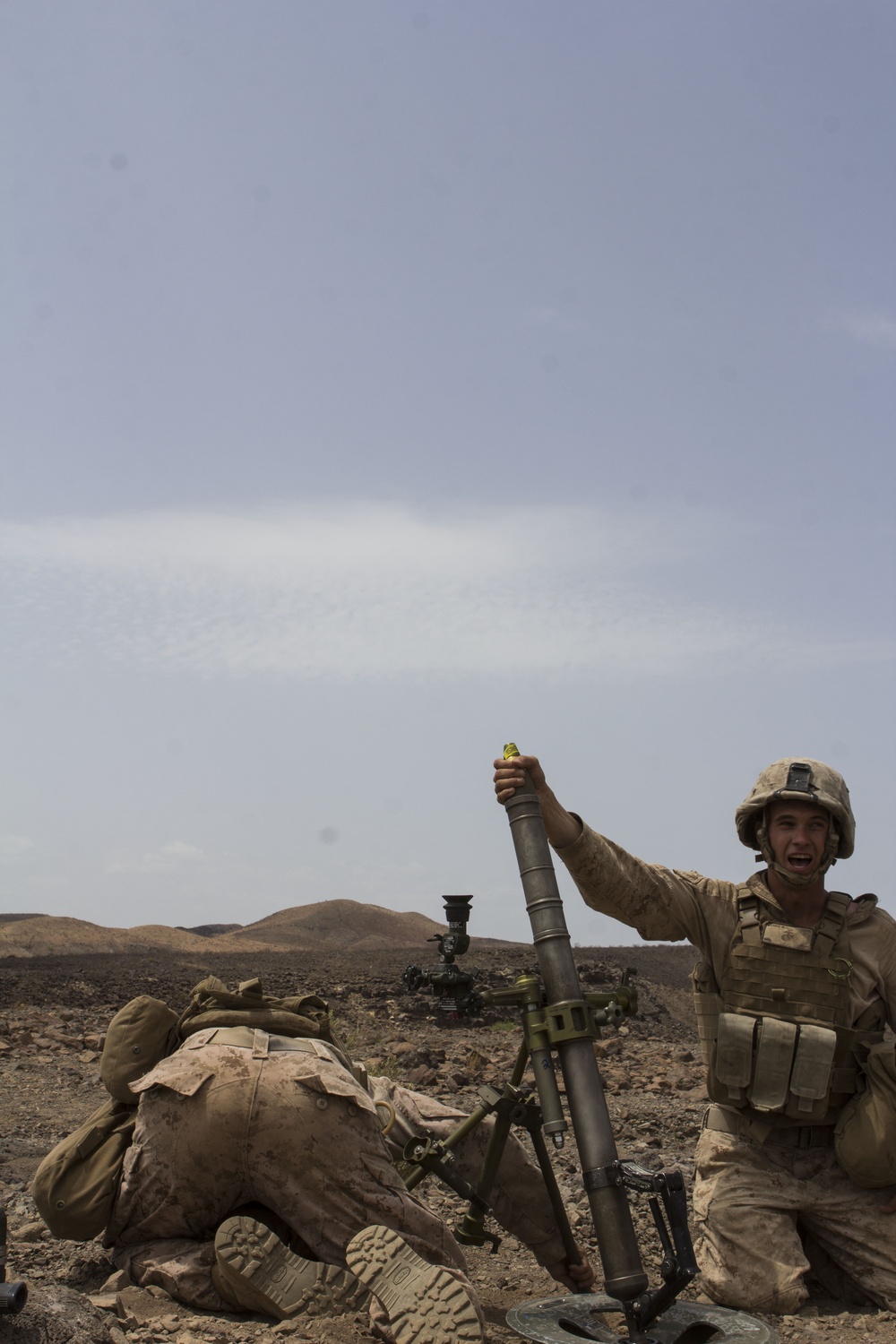 60mm mortar live-fire training