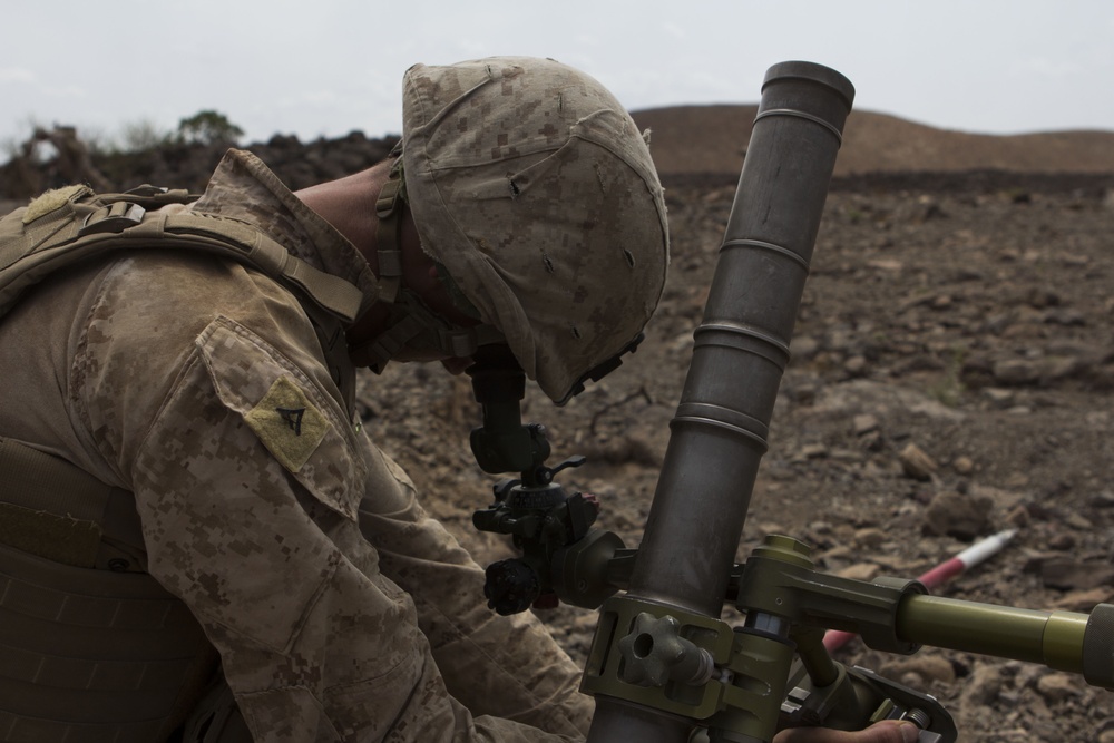 60mm mortar live-fire training