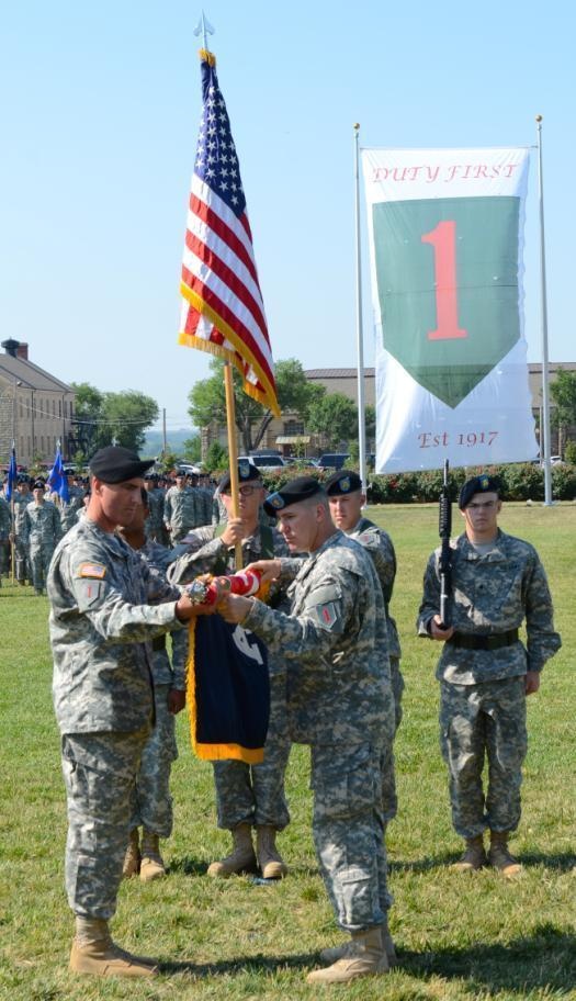 CAB, 1st Infantry Division cases colors July 12, 2013