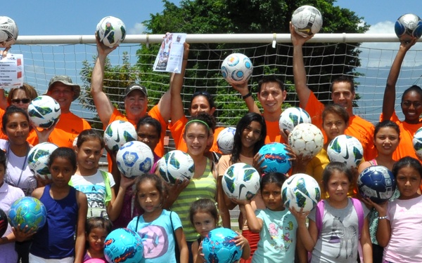 JTF-B partners with 'Kick for Nick' to hold a Fiesta Day for girls' orphanage