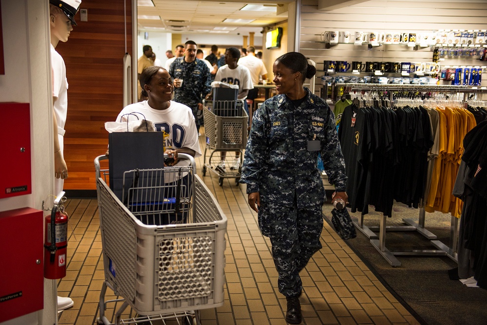 PCU Gerald R. Ford chief selects get fitted for uniforms