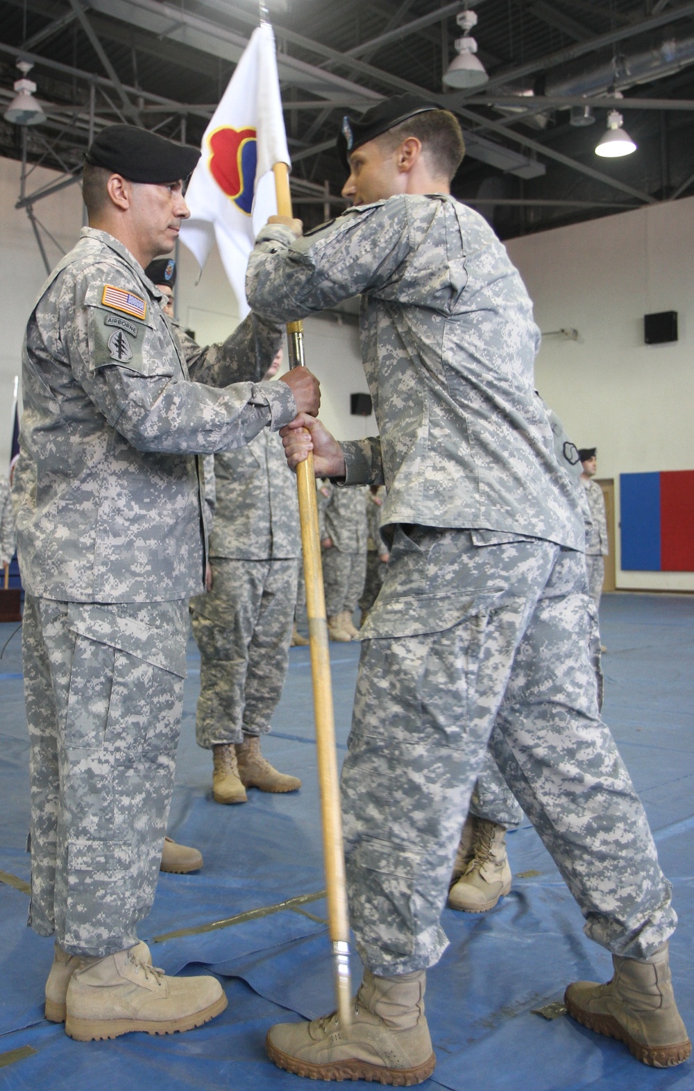 HHC 19th ESC company conducts change of responsibility ceremony