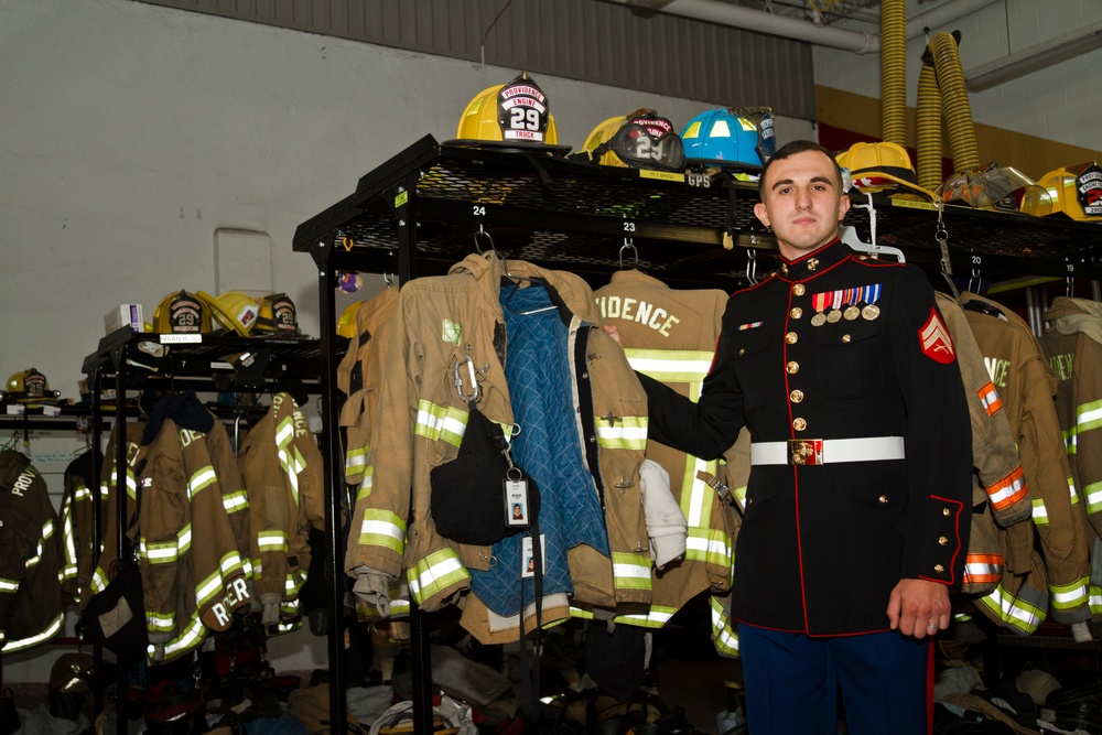 Maryland honors Marine for volunteer firefighting