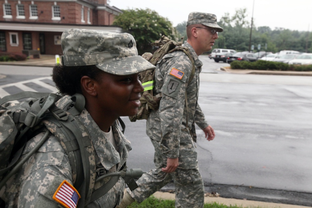 2nd Platoon, 55th Signal Company ruck march