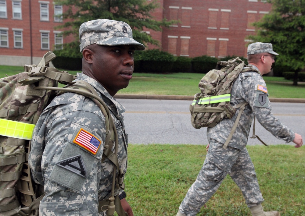 2nd Platoon, 55th Signal Company ruck march