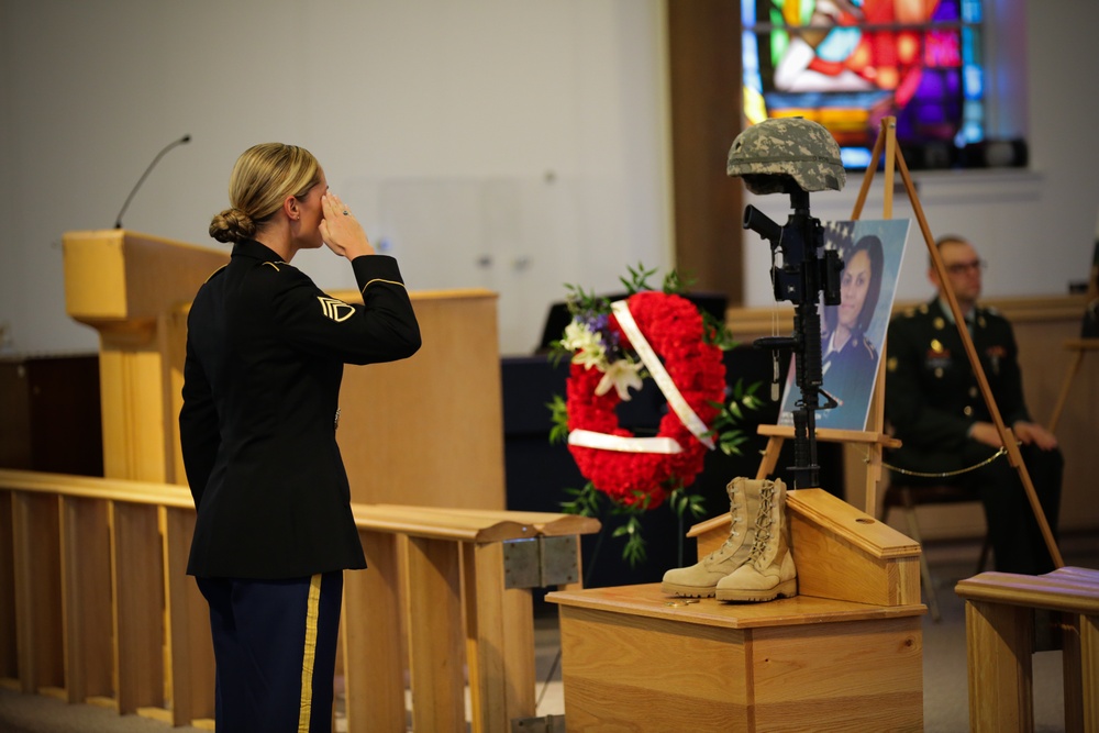 Memorial service for Spc. Hilda Clayton