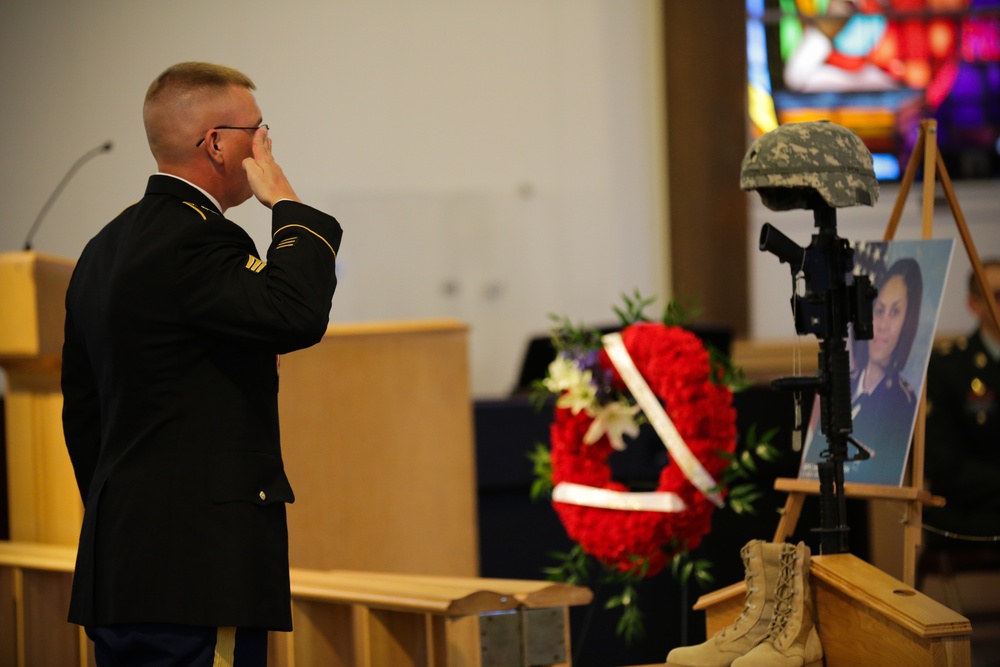 Memorial service for Spc. Hilda Clayton