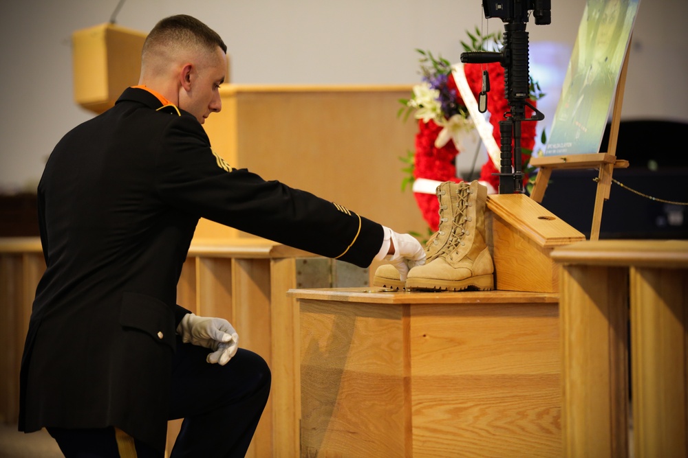 Memorial service for Spc. Hilda Clayton