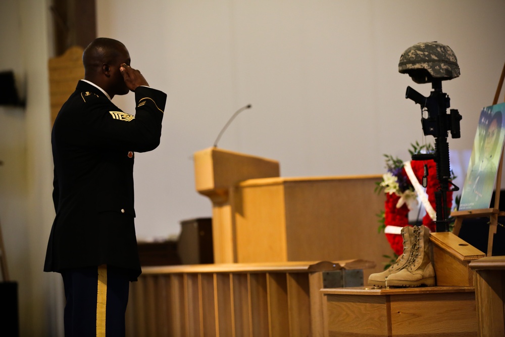 Memorial service for Spc. Hilda Clayton