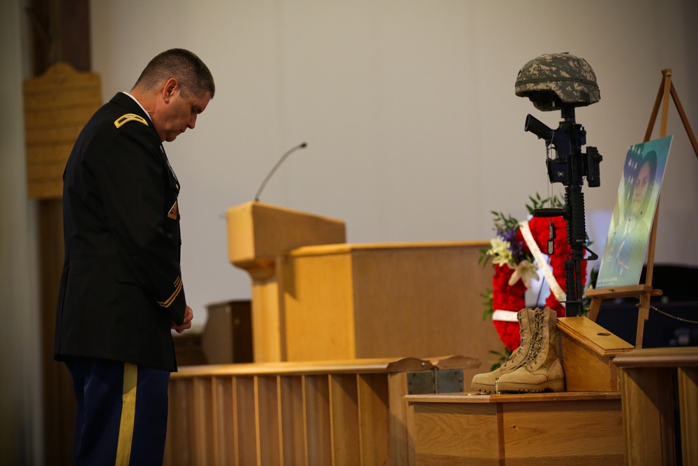 Memorial service for Spc. Hilda Clayton