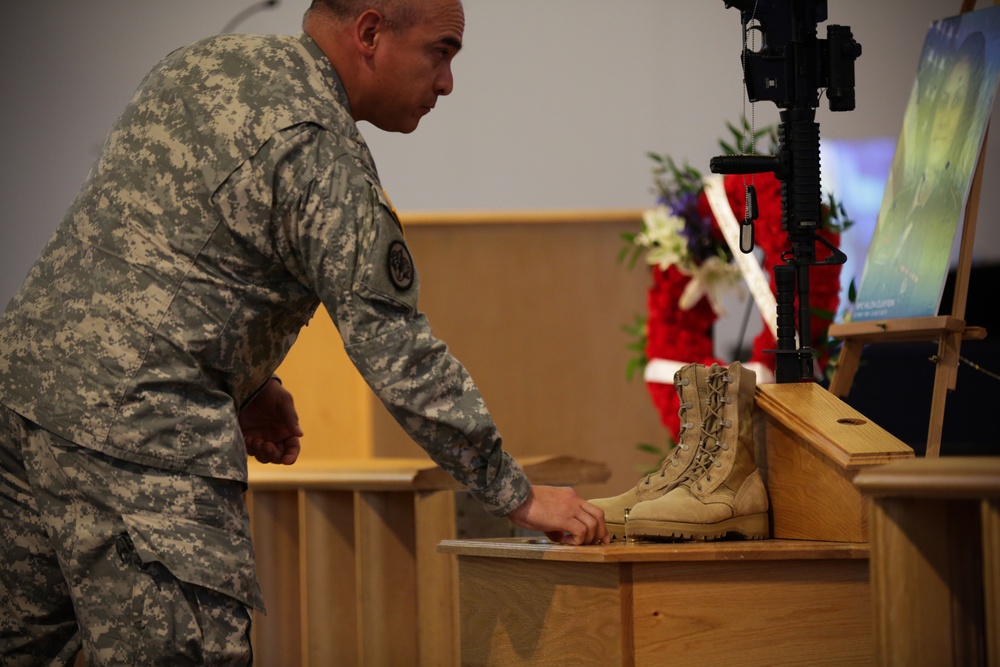 Memorial service for Spc. Hilda Clayton